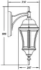 Настенный фонарь уличный ASTORIA 1 L 91302L cover Bl - фото схема (миниатюра)