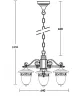 Уличный светильник подвесной KRAKOV 1 L 87270L/3/02 Gb - фото схема (миниатюра)