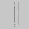 Подвесной светильник Arrow P064PL-01W-1 - фото схема (миниатюра)