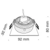 Точечный светильник Dot DL028-2-01W - фото схема (миниатюра)