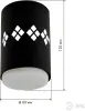Точечный светильник  OL10 LD GX53 BK - фото схема (миниатюра)
