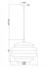 Подвесной светильник Ruche P078PL-01CG - фото схема (миниатюра)