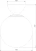Настенно-потолочный светильник Bubble 30197/1 черный жемчуг - фото схема (миниатюра)