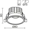 Точечный светильник Round DL058-12W4K-W - фото схема (миниатюра)