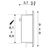 Подсветка для лестниц и ступеней Frame 111292 - фото схема (миниатюра)