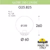 Уличный консольный светильник Globe 250 G25.B25.000.WXE27 - фото схема (миниатюра)