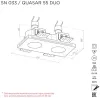 Точечный светильник QUASAR SN 033 - фото схема (миниатюра)
