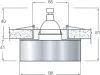 Встраиваемый светильник Donolux DL012Y/1 - фото схема (миниатюра)