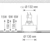 Встраиваемый светильник Donolux Dl227 DL227G - фото схема (миниатюра)