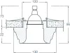 Встраиваемый светильник Donolux DL217G/1 - фото схема (миниатюра)