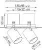 Точечный светильник Periscope DL20151SQ15W2W - фото схема (миниатюра)