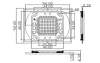 Мощный светодиод ARPL-30W-EPA-5060-WW (1050mA) - фото схема (миниатюра)