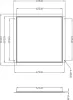 Рамка для светильника Frame for plaster 930232 - фото схема (миниатюра)