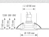 Встраиваемый светильник Donolux Dl207 DL207G - фото схема (миниатюра)