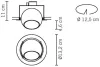 Встраиваемый светильник BELUGA COLOUR D57 F01 31 - фото схема (миниатюра)