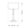 Интерьерная настольная лампа Fagiano FAG-LG-1(P/A) - фото схема (миниатюра)