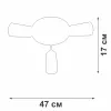 Потолочная люстра  V3762-0/3PL - фото схема (миниатюра)