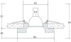 Встраиваемый светильник Donolux Dl071 DL071CH/Crystal - фото схема (миниатюра)