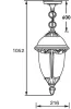 Уличный светильник подвесной St.LOUIS L 89105L Bl тр/тр - фото схема (миниатюра)