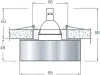 Встраиваемый светильник Donolux DL019CG - фото схема (миниатюра)