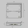 Панель управления роторная  DRC034-8-W - фото схема (миниатюра)