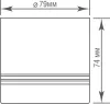 Точечный светильник Barell DL18482R9W1B IP44 - фото схема (миниатюра)