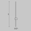 Настенный светильник Light stick MOD237WL-L11BS3K - фото схема (миниатюра)