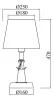 Настольная лампа Maytoni Cruise ARM625-11-R - фото схема (миниатюра)