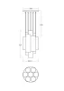 Подвесной светильник Miele VL2093P07 - фото схема (миниатюра)