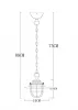 Подвесной светильник Lanterna A4579SP-1AB - фото схема (миниатюра)