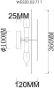 Настенный светильник Palma WE520.02.711 - фото схема (миниатюра)