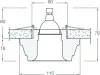 Встраиваемый светильник Donolux Dl210 DL210G/2 - фото схема (миниатюра)