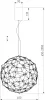 Подвесной светильник Alioth 451/1 - фото схема (миниатюра)