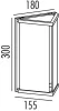 Настенный светильник уличный UNITE 2693 Bl - фото схема (миниатюра)
