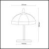 Настольная лампа Odeon Light Valso 2344/1T - фото схема (миниатюра)
