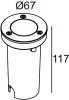 Встраиваемый светильник уличный ВСТРАИВАЕМЫЕ СВЕТИЛЬНИКИ W77263 - фото схема (миниатюра)