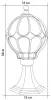 Наземный фонарь Сфера 11364 - фото схема (миниатюра)