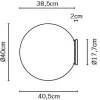 Настенно-потолочный светильник LUMI sfera F07 G31 01 - фото схема (миниатюра)