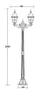 Наземный фонарь QUADRO M lead GLASS 79908MAlgY Bl - фото схема (миниатюра)