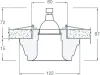 Встраиваемый светильник Donolux DL207G/2 - фото схема (миниатюра)
