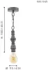 Подвесной светильник Chepstow 49707 - фото схема (миниатюра)