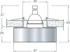 Встраиваемый светильник Donolux Dl144 DL144CH/White - фото схема (миниатюра)