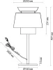 Интерьерная настольная лампа Kressa 4992/1TA - фото схема (миниатюра)