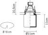 Встраиваемый светильник EASY D14 F40 01 - фото схема (миниатюра)