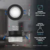 Точечный светильник  DK109 BK/CL - фото схема (миниатюра)