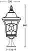 Наземный фонарь VENECIA 2L 91804L Bl - фото схема (миниатюра)
