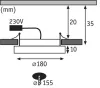 Точечный светильник Prem Ebl Panel Rddim 92933 - фото схема (миниатюра)