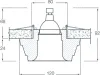 Встраиваемый светильник Donolux DL208G/1 - фото схема (миниатюра)