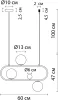 Подвесной светильник Matisse A7745SP-3AB - фото схема (миниатюра)