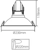 Рамка для светильника  930090 - фото схема (миниатюра)